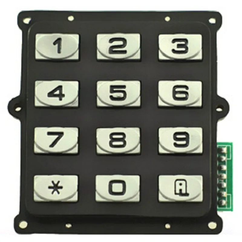 Матрица 3x4 цифровой 12 ключ кнопка управления доступом