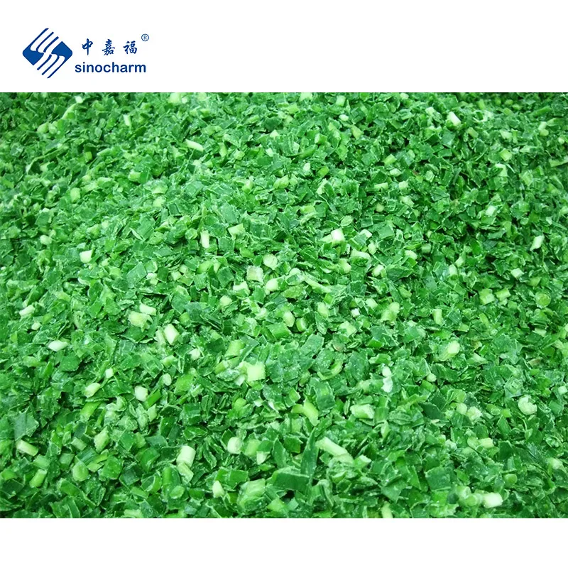 
 Sinocharm BRC одобренный IQF зеленый порезанный замороженный лук  