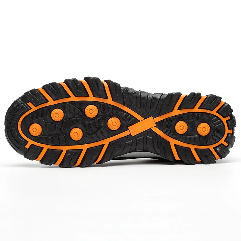 Дышащие кроссовки GOTAN с защитой от прокалывания, рабочие ботинки из натуральной кожи со стальным носком для мужчин и женщин, защитная обувь