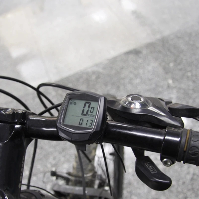 Велосипедный Спидометр Одометр Водонепроницаемый Большой ЖК-экран велосипедный проводной Секундомер Открытый Спорт Велоспорт цифровой компьютер кодовый стол