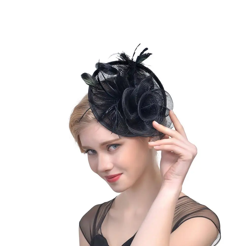 
 2020 sinamay Кентукки Дерби женские шляпы Вуалетка для волос  