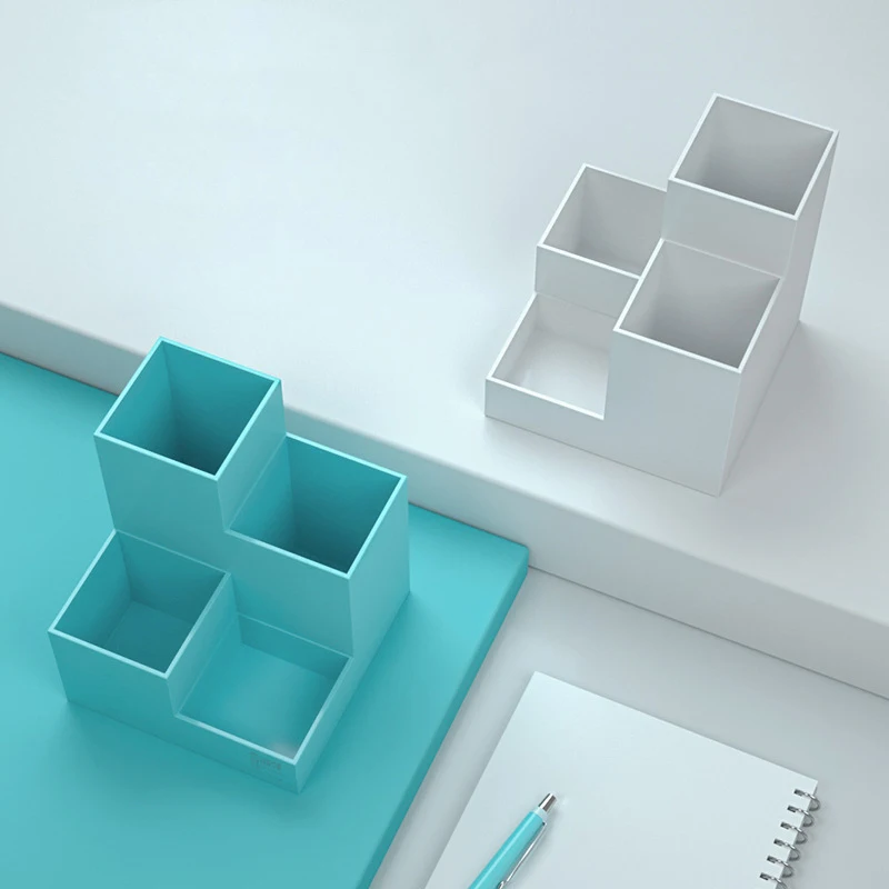 
Канцелярские принадлежности для офиса, креативный простой контейнер для ручек, многослойный держатель для ручек 