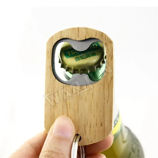 
Фабричный высококачественный деревянный брелок для открывания бутылок 