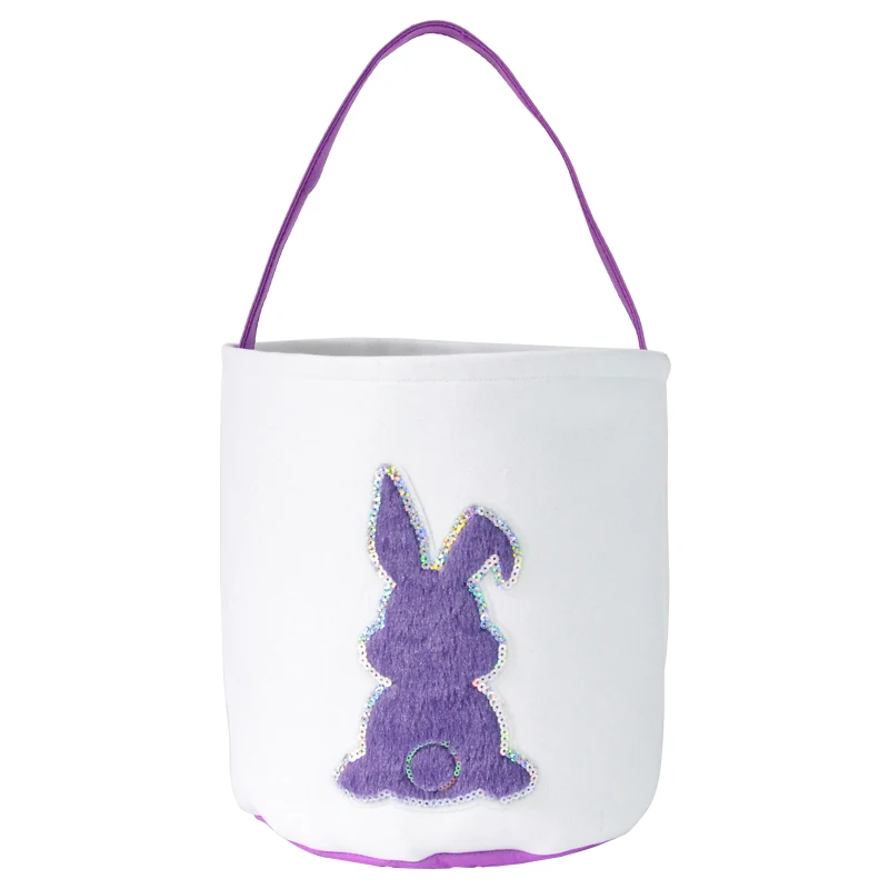 Новинка 2021, детские подарки, разноцветная Пасхальная корзина, Пасхальная корзина для яиц, сумка в виде кролика