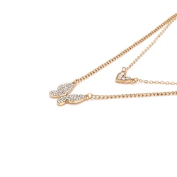 18K золото алмазный кулон в форме бабочки подходит для ко Дню Святого Валентина, чтобы отправить его подруга