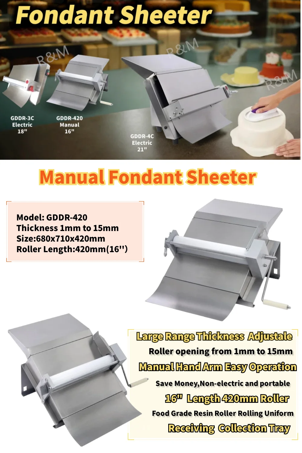 Mini laminoir patisserie manuel laminadora de masa fondant roller manual dough sheeter machine for pastry croissant top home use