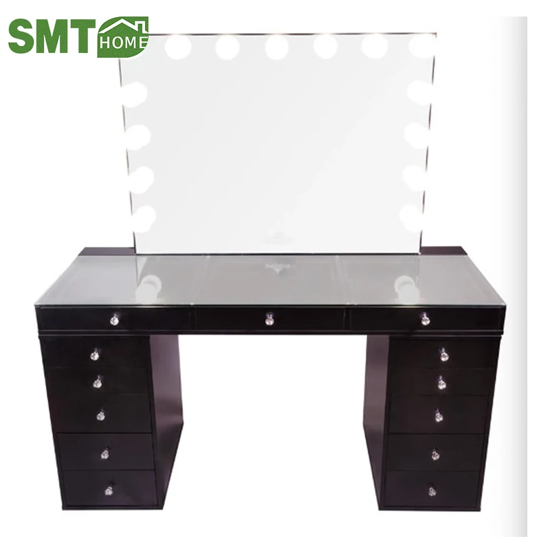 Современный Лидер продаж, туалетный столик для макияжа с зеркалом и подсветкой