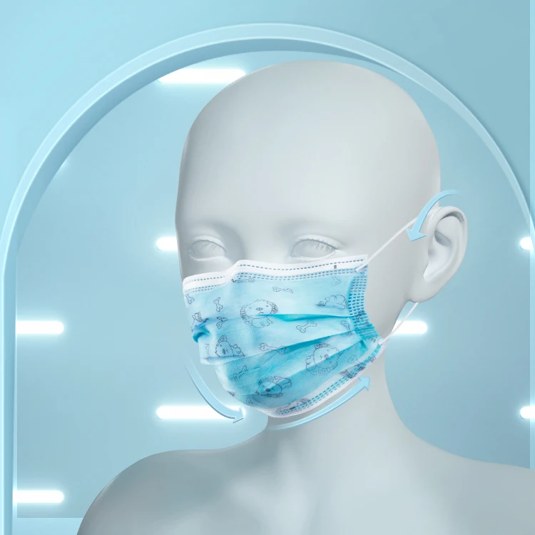 
EN14683 медицинская хлопковая детская маска для лица 3 слоя типа iir детская хлопковая маска 