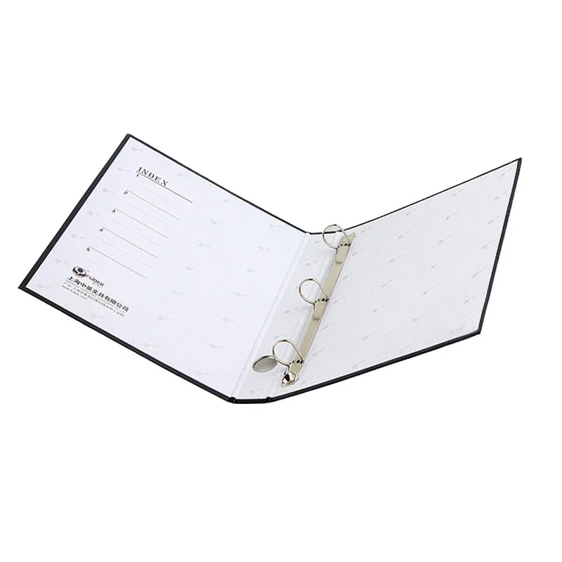 
Бумажная печать с покрытием на заказ и дешевая картонная папка для файлов формата А4, серая доска, папка с 4 кольцами в форме буквы D, бумажная упаковка для файлов 
