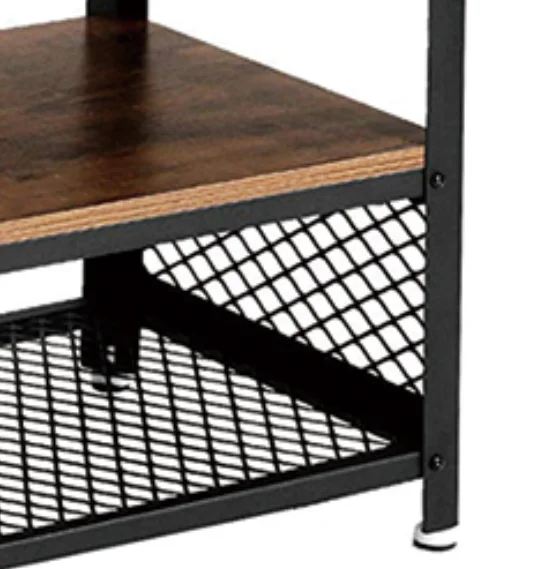 
 Промышленный стиль, Деревянный Цветной концевой стол, металлические черные ножки, боковой деревянный стол для гостиной  