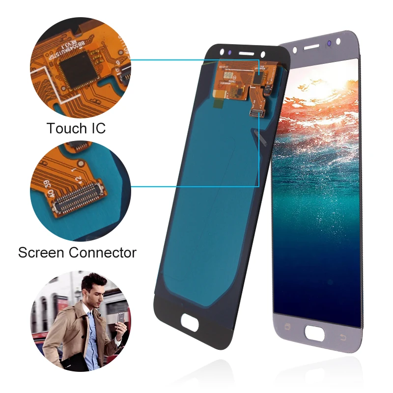 ЖК-экран для Samsung Galaxy J7 Pro J730F J730 LCD A10 A107m A10s A22 5G A32 A125m A12 A50 A70 сенсорный дисплей с цифровым преобразователем в
