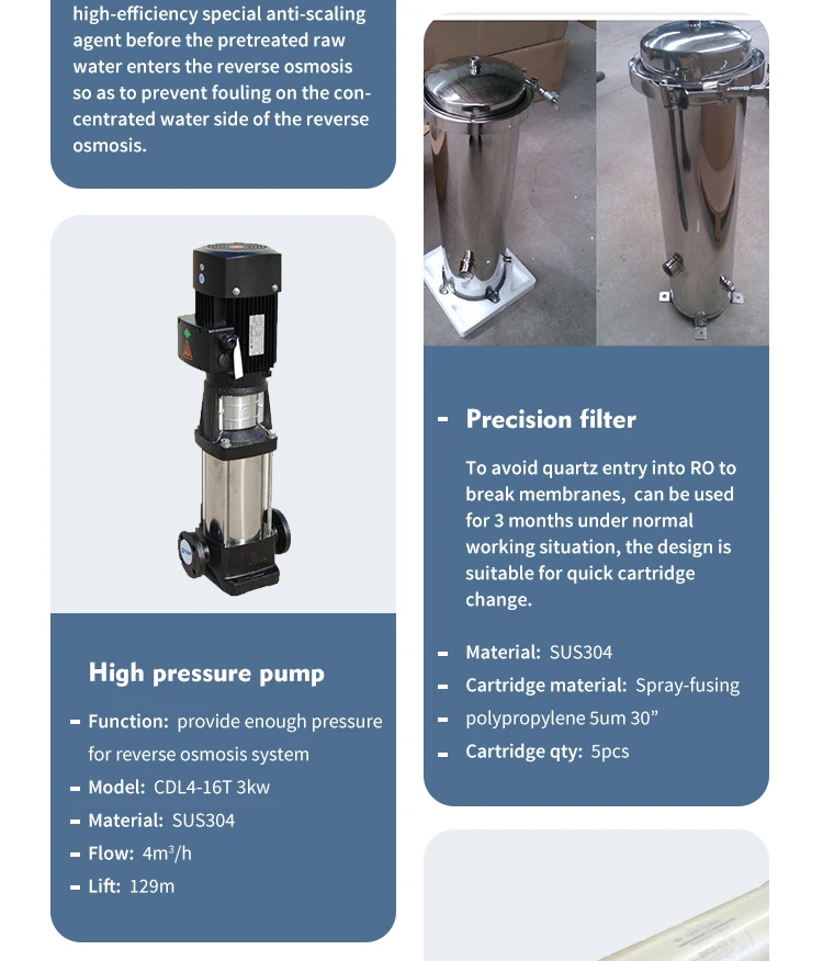 Оптовая Продажа Лучшее качество 500л/ч промышленная система очистки воды обратного осмоса оборудование для очистки воды