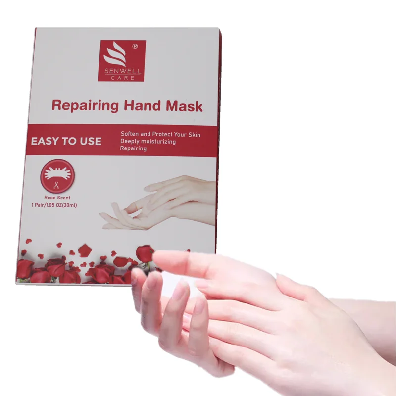 Корейская оздоровительная отшелушивающая увлажняющая коллагеновая маска для рук с органическим