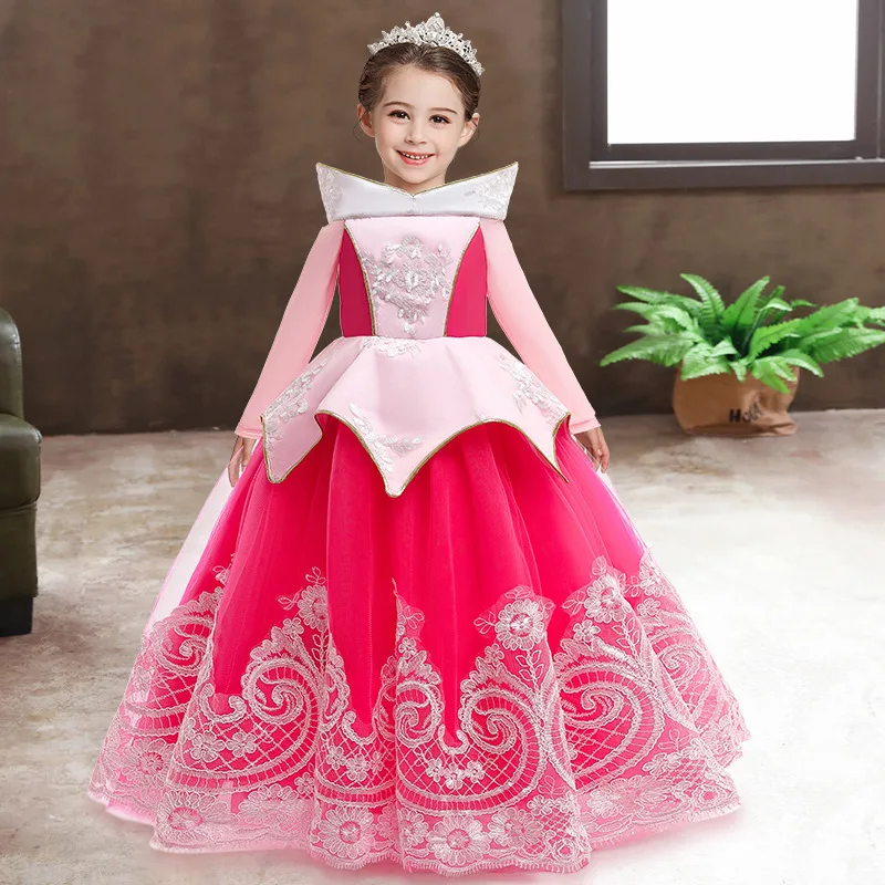 Платье принцессы LZH для девочек вечерний костюм детское платье с длинным рукавом выпускного