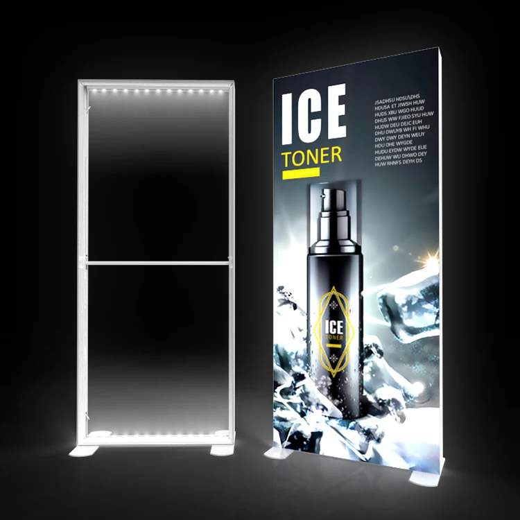 Индивидуальная подсветка безрамный тканевый дисплей рекламный светодиодный тонкий световой короб SEG для торгового
