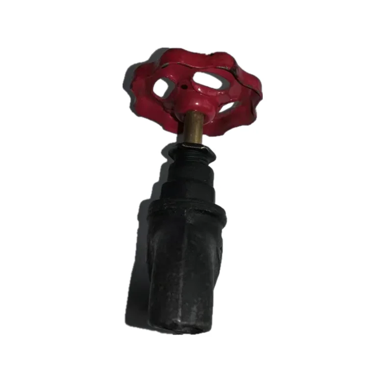 Высококачественный черный чугунный кран с красной ручкой, фитинги для труб из ковкого железа, декоративный клапан