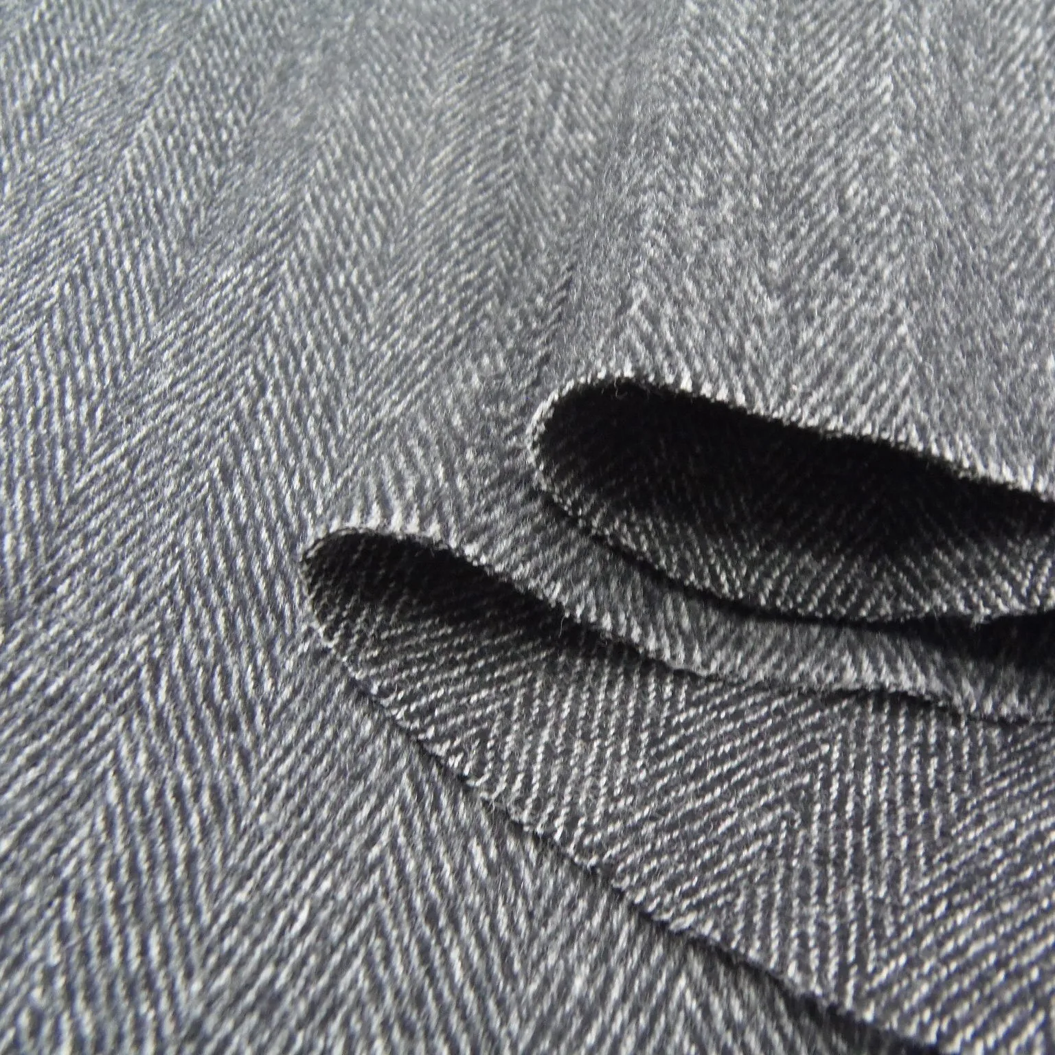 Мужская шерстяная ткань в елочку, полушерстяная ткань с начесом зигзаг из 100% чистой шерсти, флис с накладным покрытием для костюма