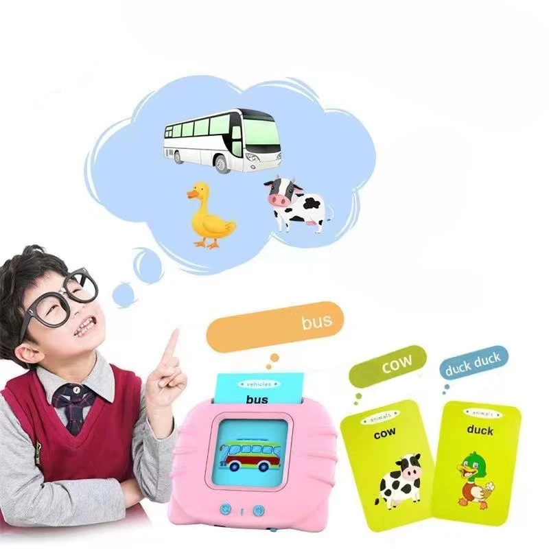 Портативная легкая обучающая игрушка для детей, динамик для раннего обучения, карточная машина для раннего образования