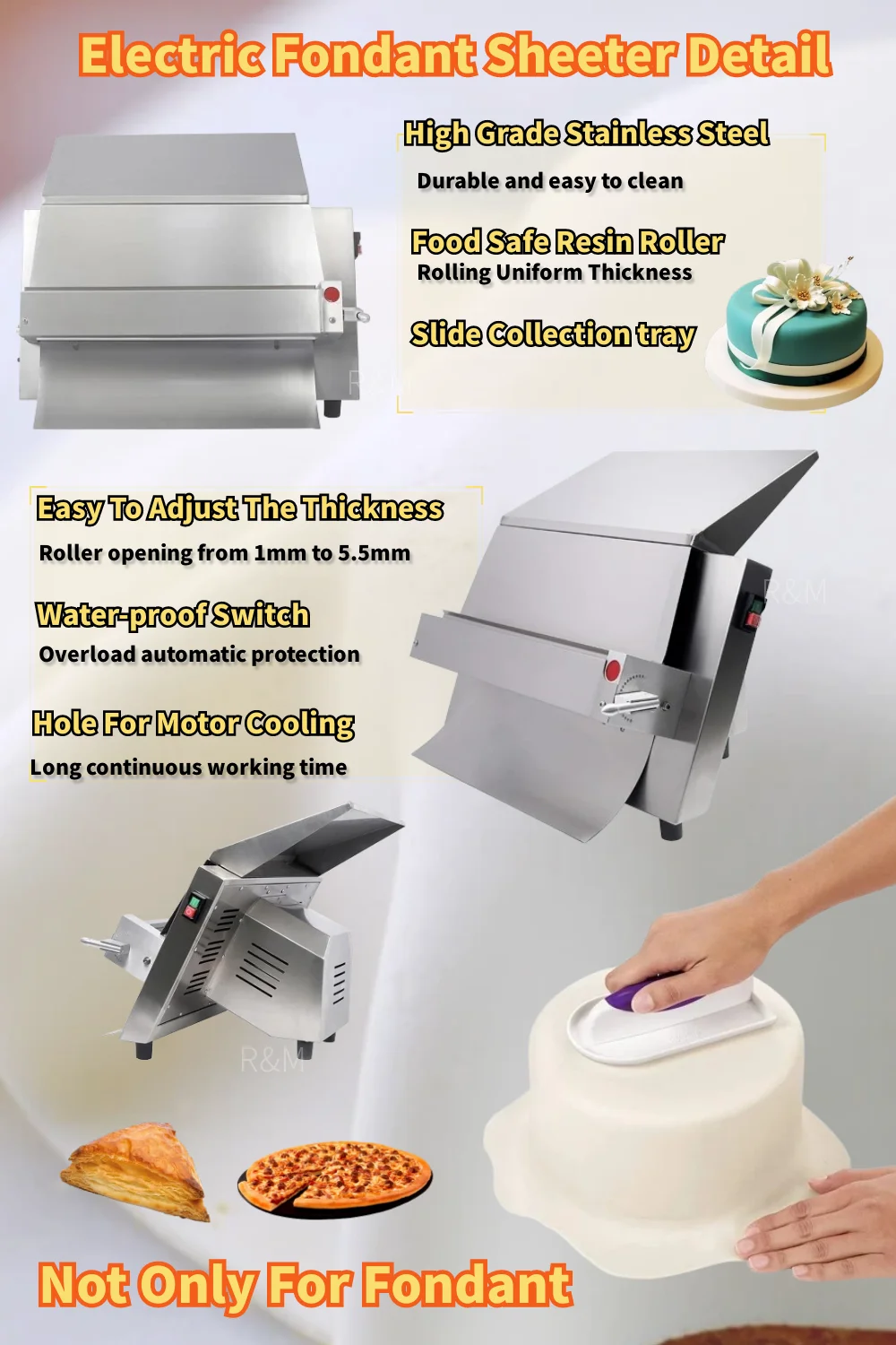 Mini laminoir patisserie manuel laminadora de masa fondant roller manual dough sheeter machine for pastry croissant top home use