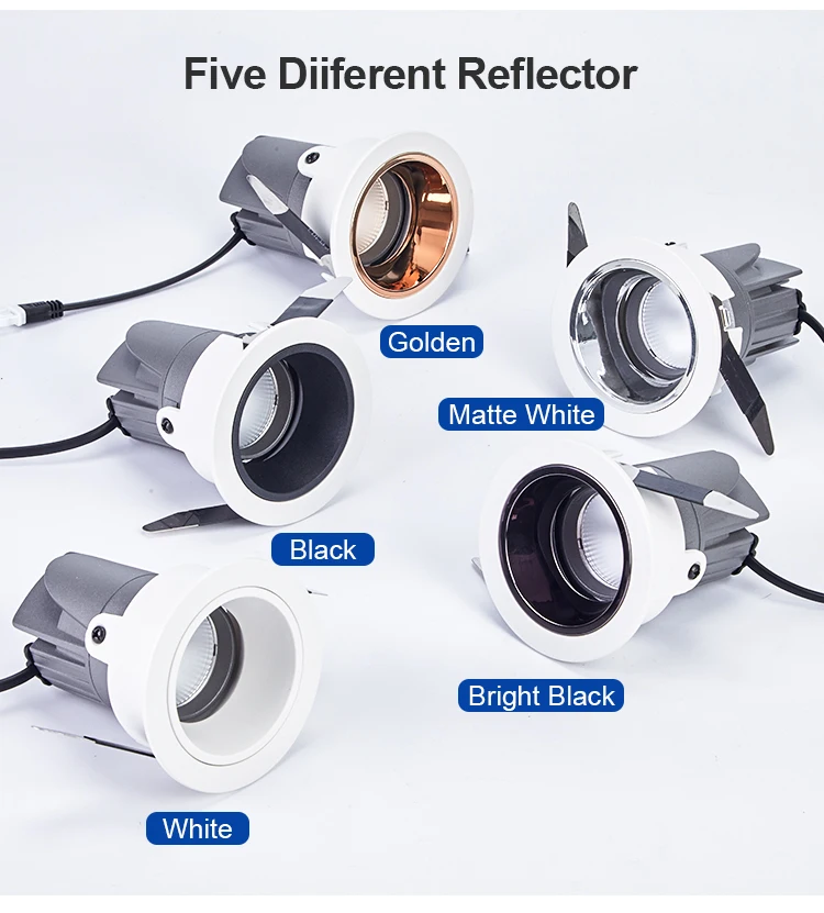 HSONG Projection Spot Light for any Commercial Application Recessed COB Anti Glare Wall washer light