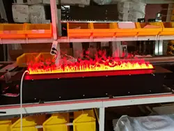 Квадратный электрический камин, длина 1800 мм, пламя водяного пара, 3d, продажа с завода в Шанхае в Сучжоу