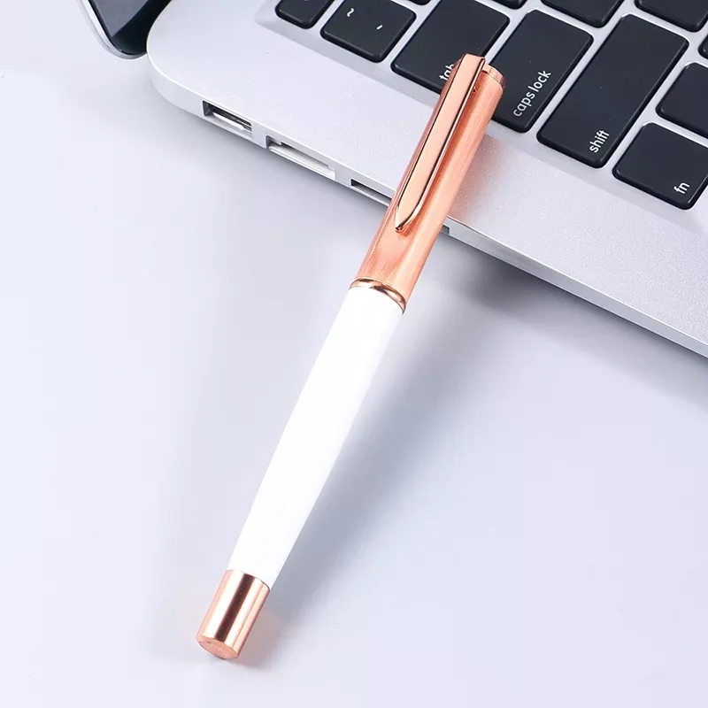 
 Изготовленный на заказ логотип ручки Деловой Подарок Рекламы старший Исполнительный набор металлических ручек класса люкс из розового золота гелевая ручка  