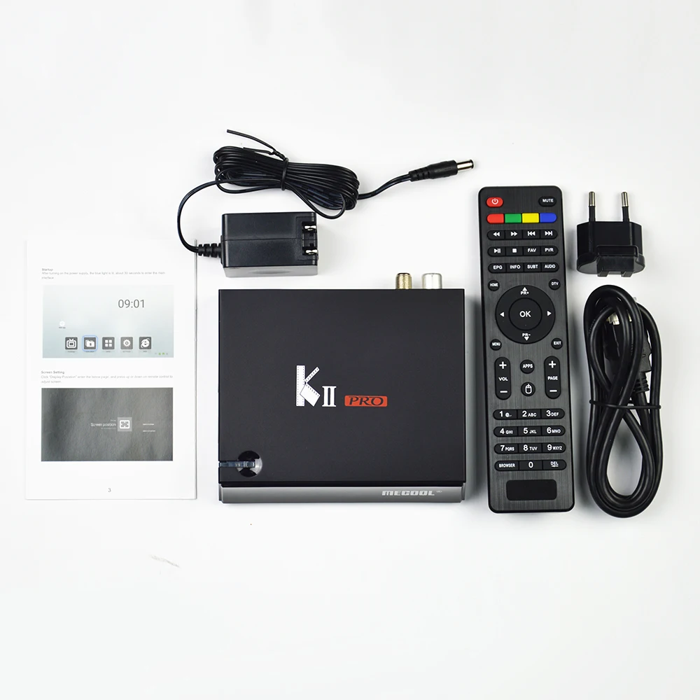 
Videostrong OEM KII PRO 2G 16G Android TV Box K2 Pro Combo спутниковый ТВ приемник Android DVB S2 T2 