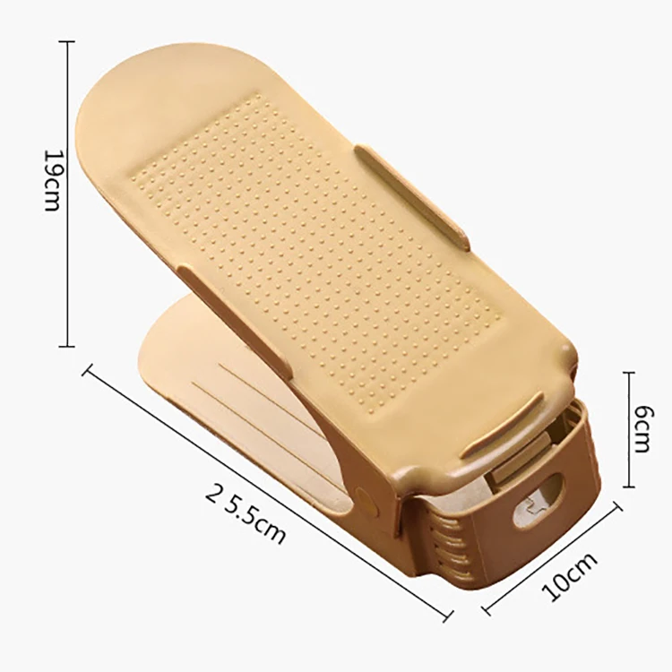 2022 Durable Adjustable Shoe Organizer Footwear Support Slot Space Saving Cabinet Closet Stand Shoes Storage Rack Shoebox