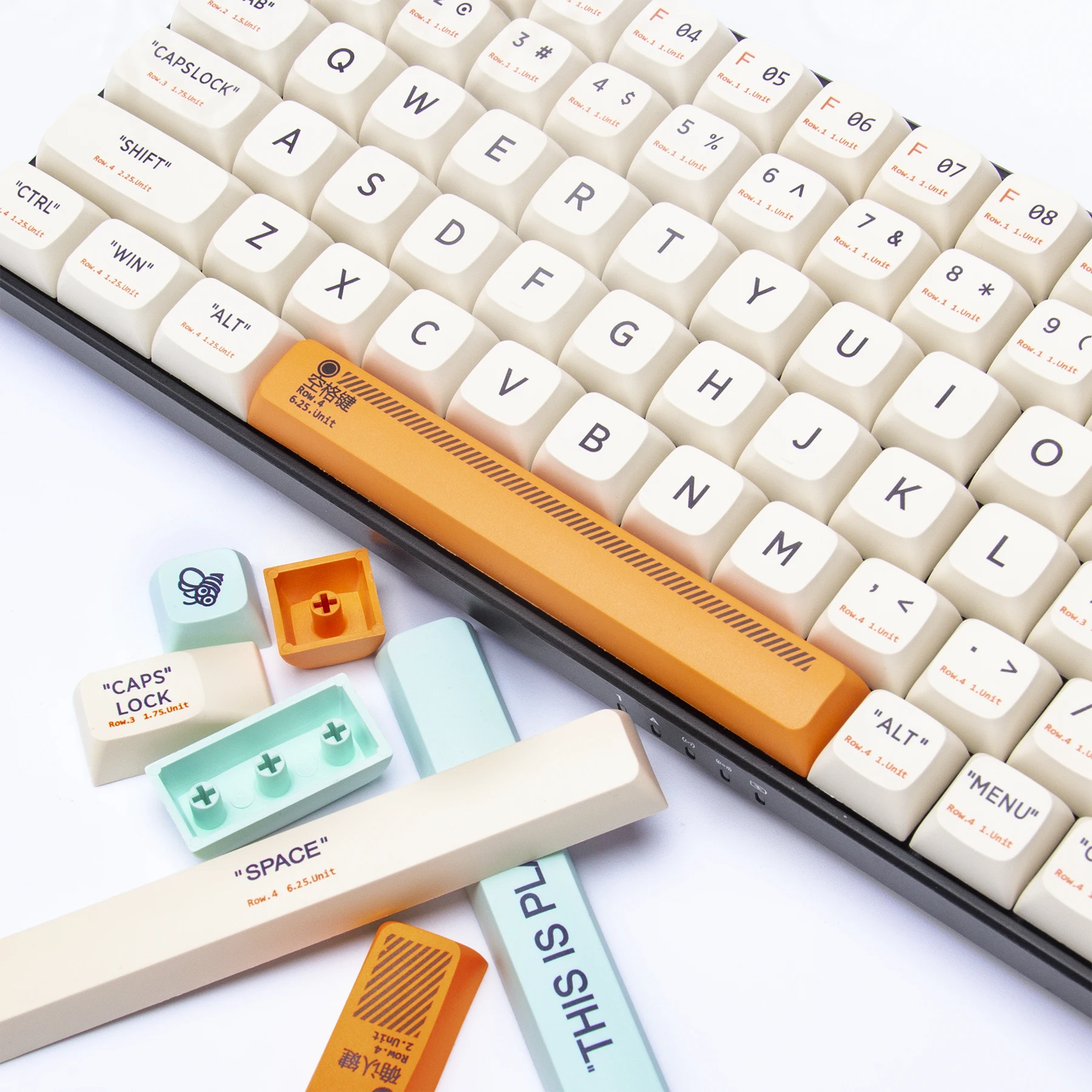 Новое поступление популярные потребительские 144 клавиши с сублимационной печатью игровые колпачки для клавиш