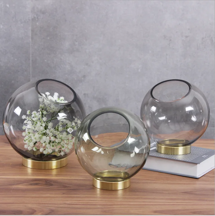 
Современная Скандинавская Высококачественная ваза из прозрачного стекла для гидропоники для домашнего декора 