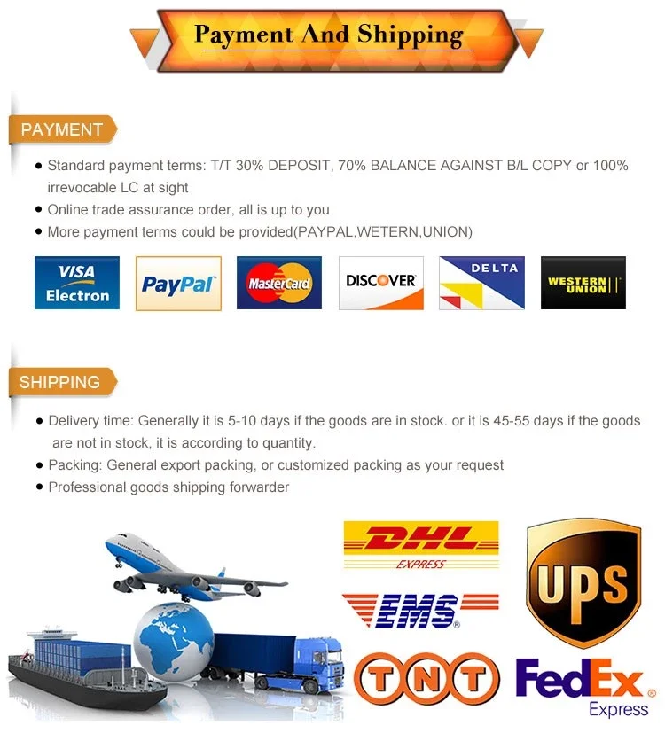 payment and shipping
