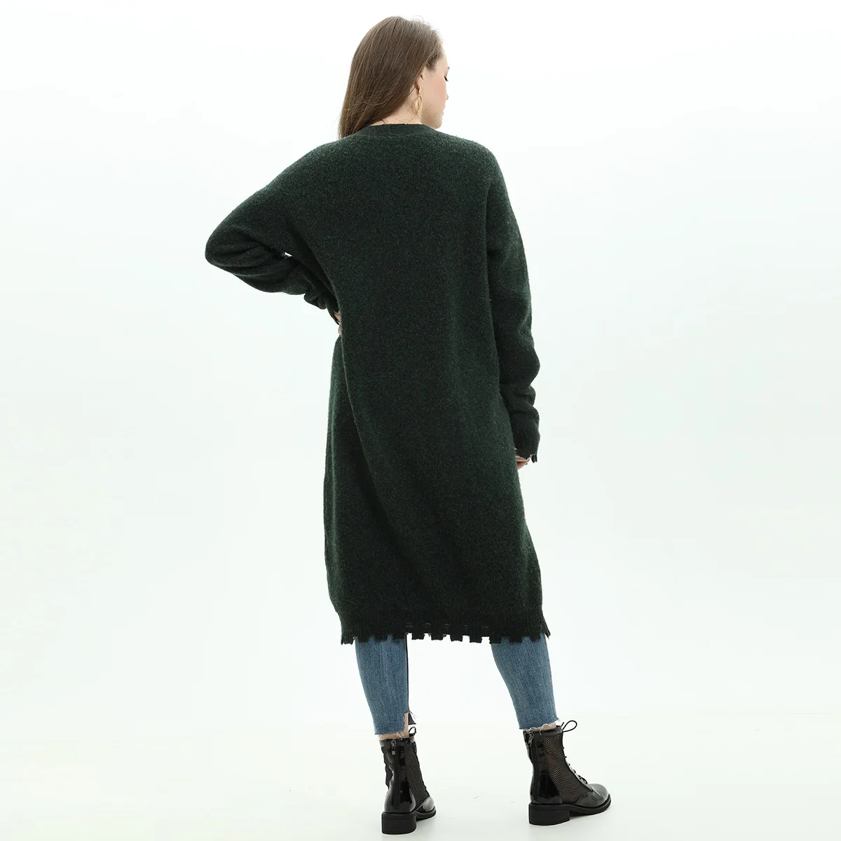 2020 оптовая продажа; Модное популярное рекомендуем в винтажном стиле колледж свитер для повседневной носки женские длинный кардиган рабочая одежда пальто-свитер
