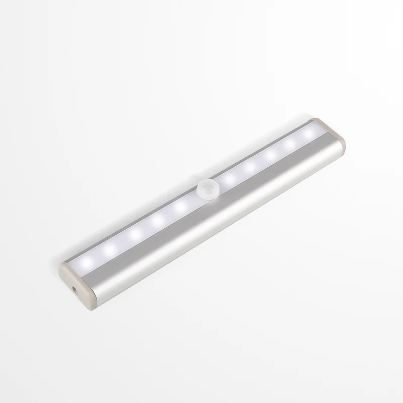 
 10 светодиодных алюминиевых световых полос с датчиком движения  
