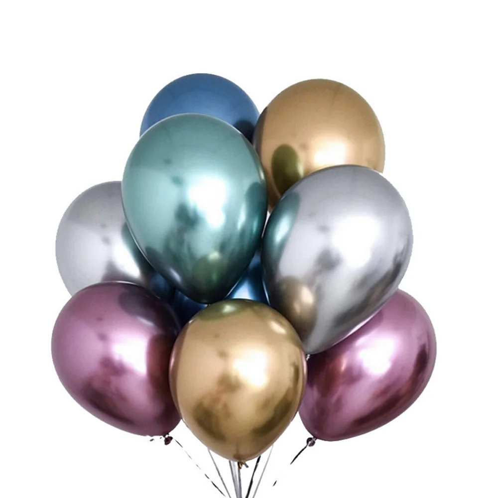 LZY696 12 дюймов хром матовый гелиевый высокое качество воздуха латексные шарики круглые шары День рождения украшения