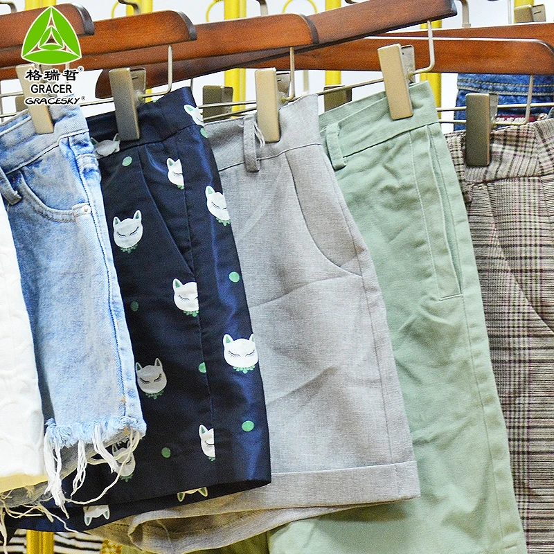 Горячая Распродажа женские короткие брюки Ukay б/у Китай одежда
