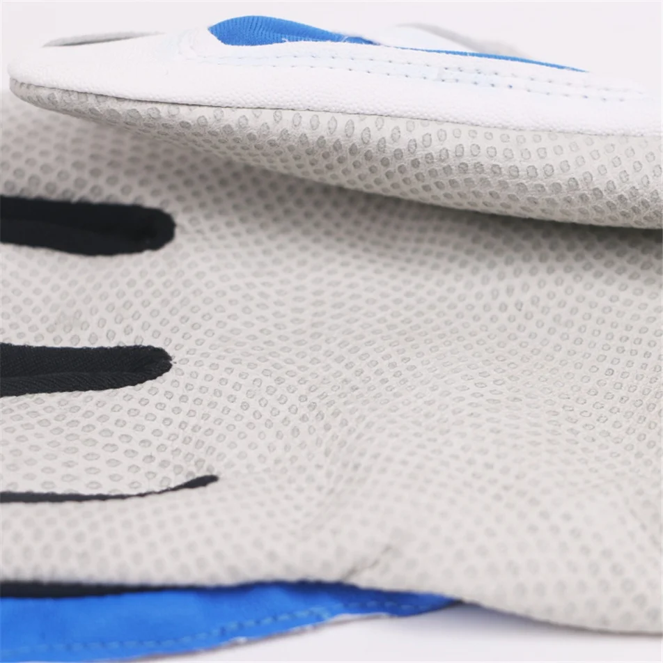 
 Горячая распродажа белые Синие футбольные лучшие перчатки  