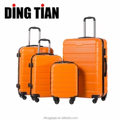 Лидер продаж, комплекты из 4 предметов для ABS пластиковый чемодан Роскошные багаж на колесиках, косметички для путешествий, сумка для багажа 16 дюймов чашку чехлы