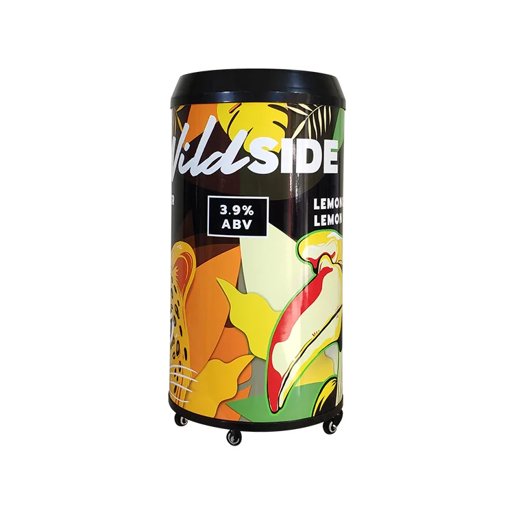 
 MEISDA SC65Y круглая цилиндрическая Коммерческая пивная холодильная камера 65L мини-холодильник для холодных напитков  