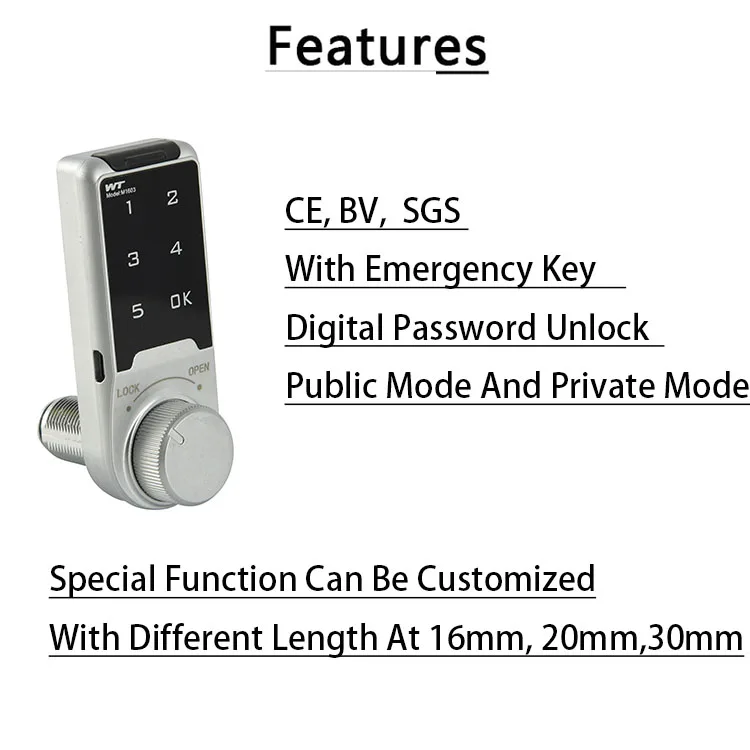 
 Новый дизайн Горячая продажа тумба электронный замок Wt-m-1603a контактный номер кода электронные камеры цифровой пароль замок шкафчика  