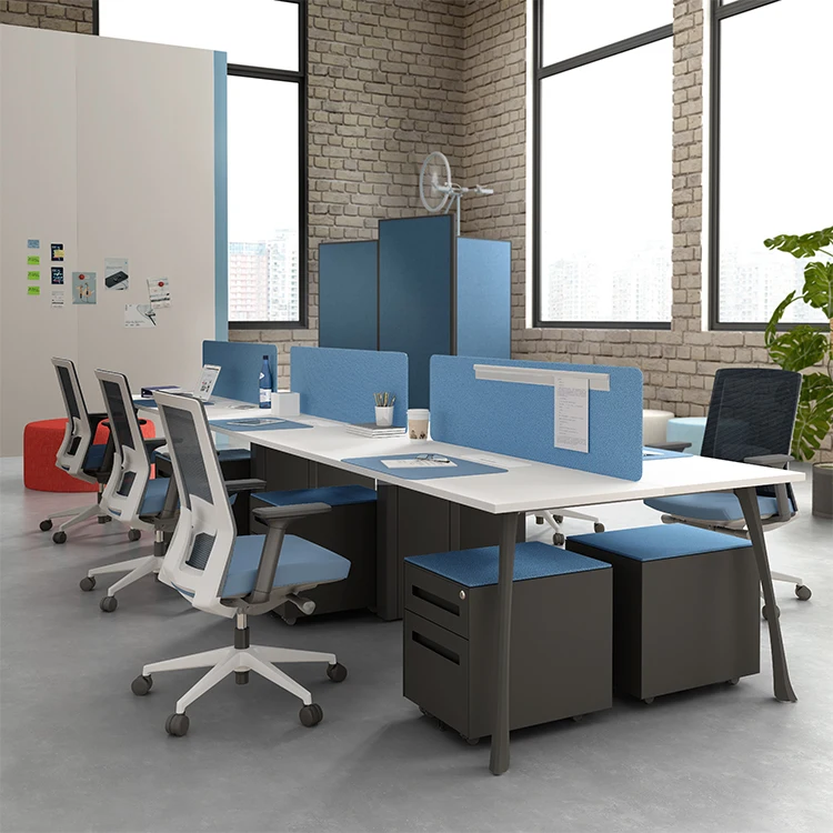 Последняя ножки для офисного стола 6 местный рабочих станций high end офисные рабочие станции модульная мебель