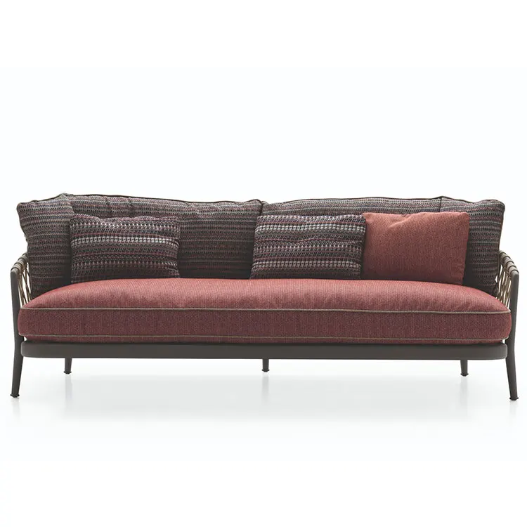 
 Плетеный уличный диван из ротанга, комплект уличной мебели, садовый алюминиевый уличный диван  