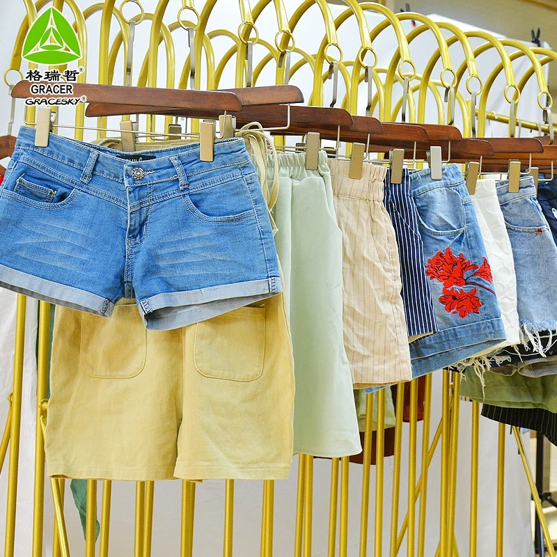 Горячая Распродажа женские короткие брюки Ukay б/у Китай одежда