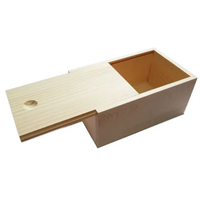
Коробка из натурального твердого дерева для канцелярских принадлежностей с антикварной застежкой и петлями 