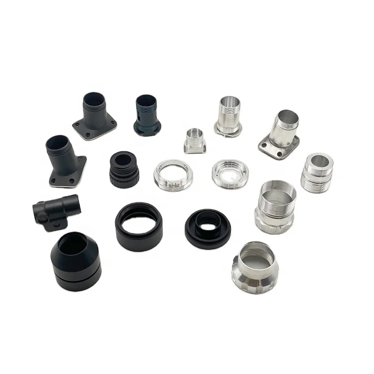 
 Cheap CNC Machining Service Custom High Precision Black plastic-sprayed Spare Accessories Metal Aluminum Parts  