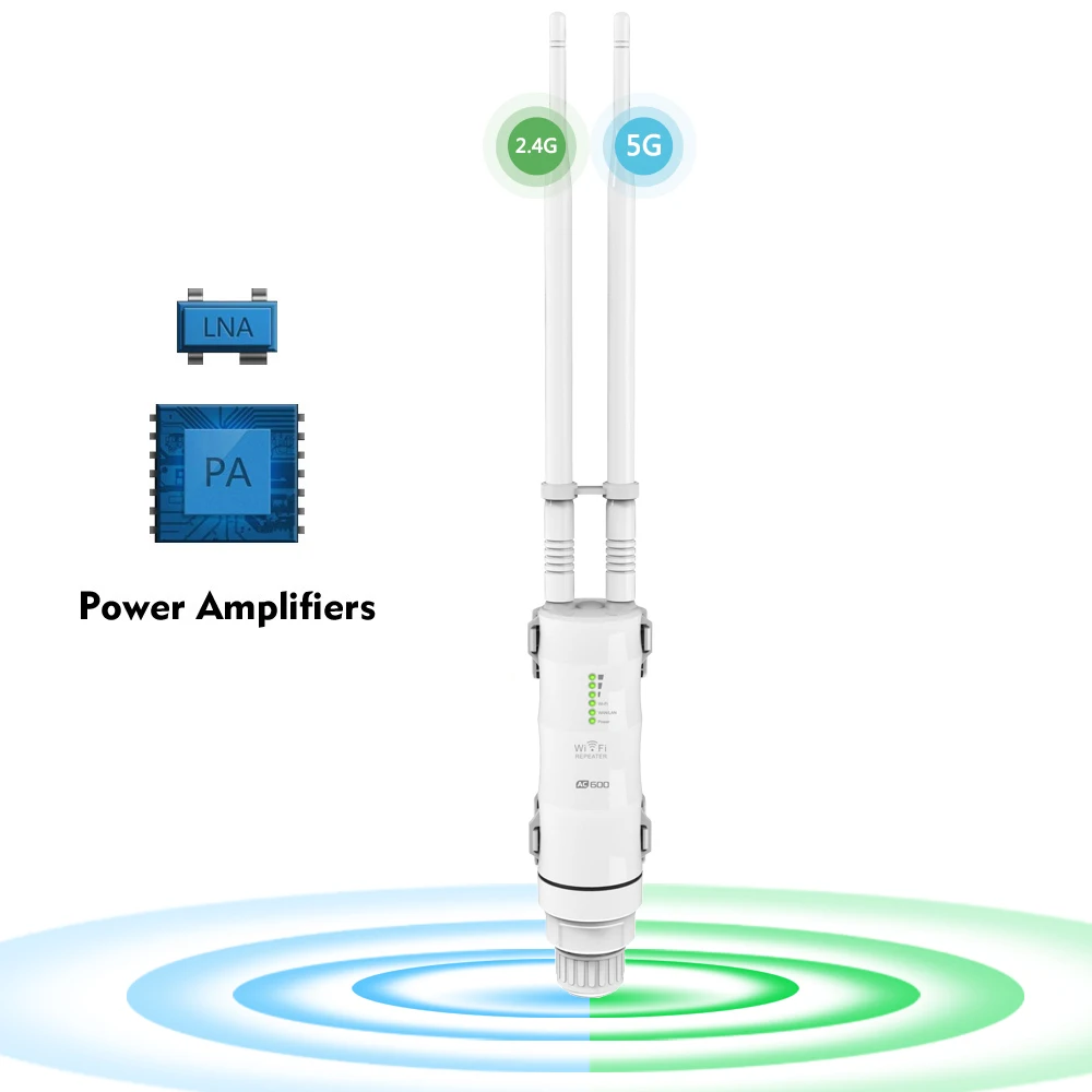 Factory directly Original CE RoHS AC600 600Mbps 500 meters outdoor wifi repeater