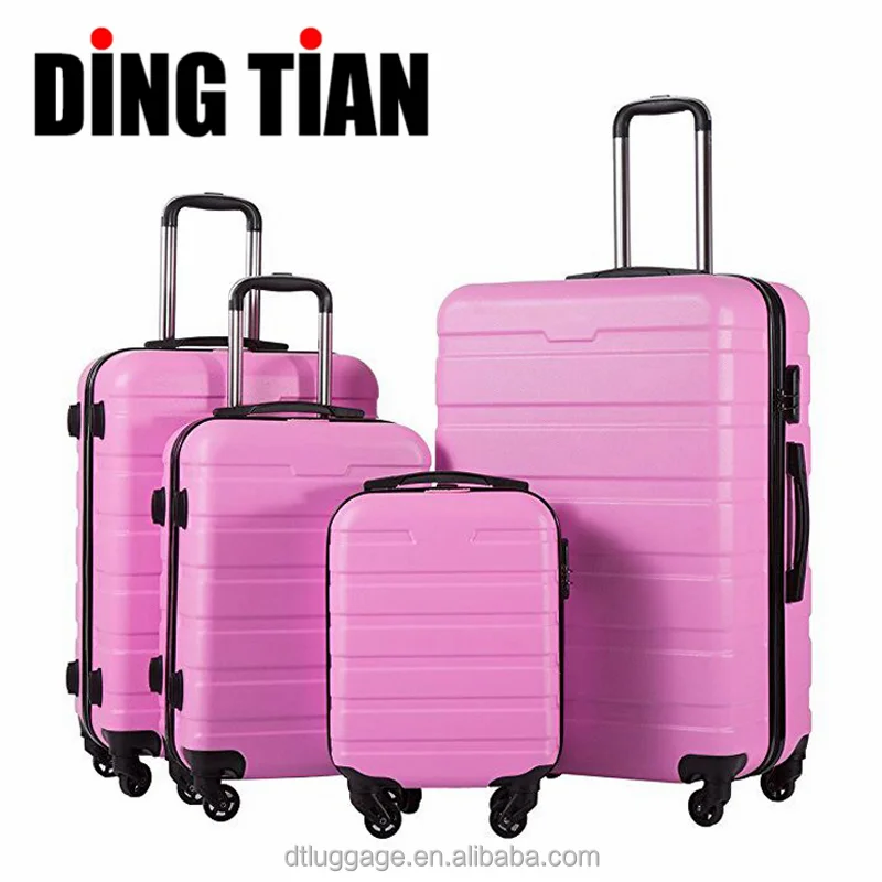 Лидер продаж, комплекты из 4 предметов для ABS пластиковый чемодан Роскошные багаж на колесиках, косметички для путешествий, сумка для багажа 16 дюймов чашку чехлы