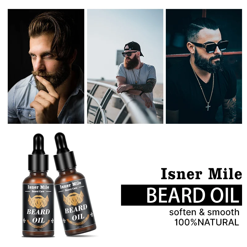 100% натуральное мужское средство для ухода за бородой органическое ароматизированное масло роста