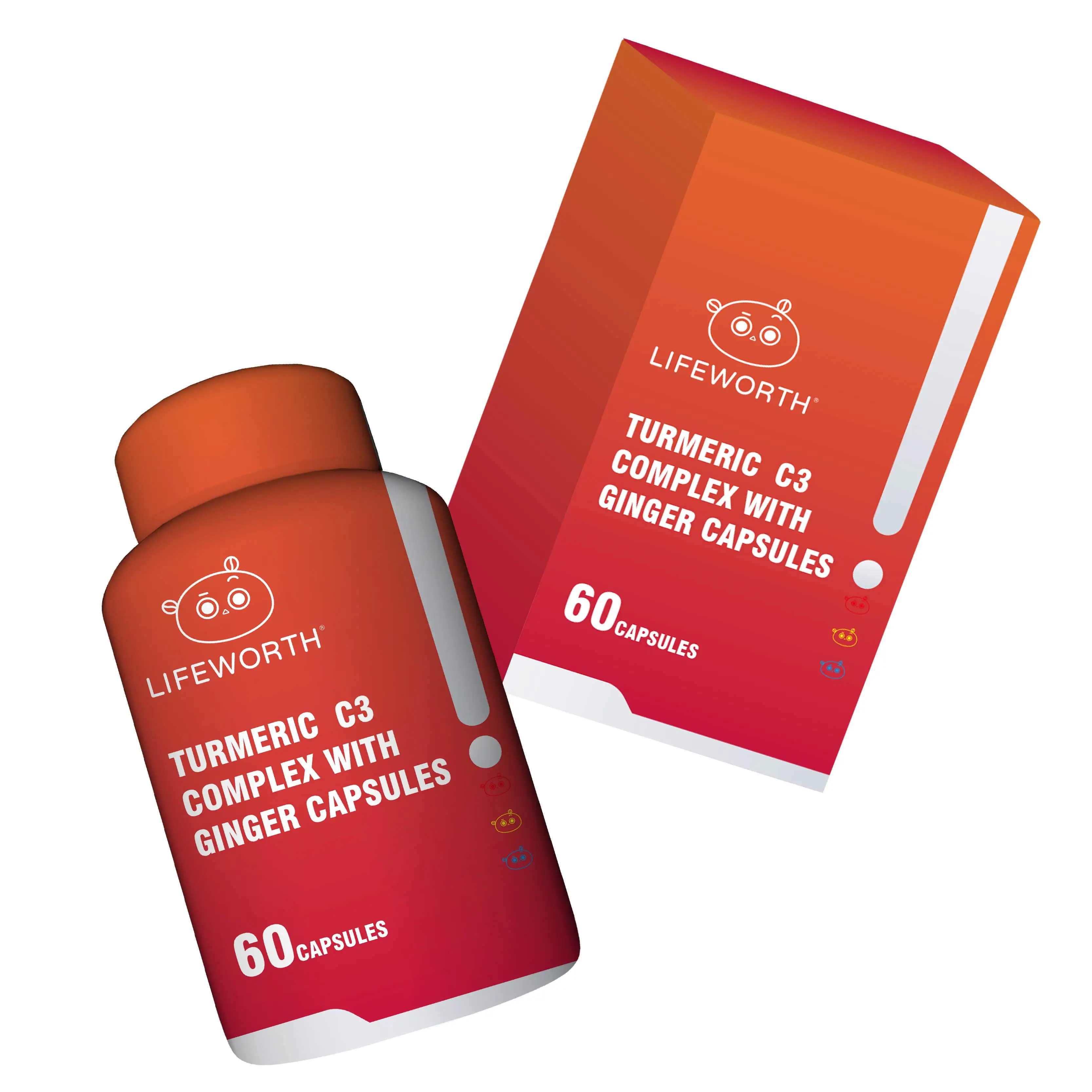 Экстракт куркумы от частного бренда Lifeworth, пищевая добавка для здоровья, капсула куркумина c3, комплекс с биоперином имбирем