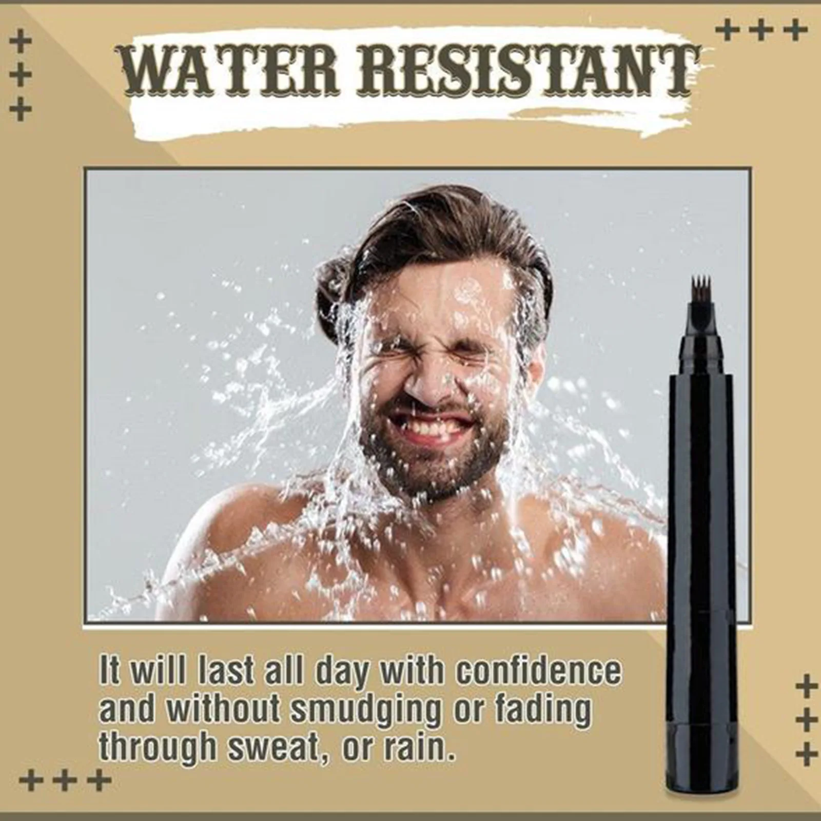 
В наличии на Amazon, водостойкий стойкий карандаш для бороды, наполнитель, ручка для бороды, мужской парикмахер 