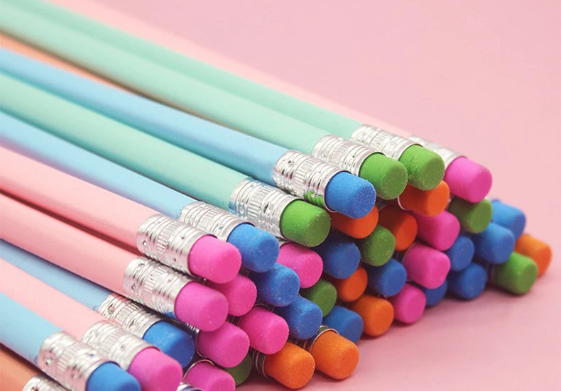 4 Colored Pencils Hb Pencil Wooden Pencils Cute Pen